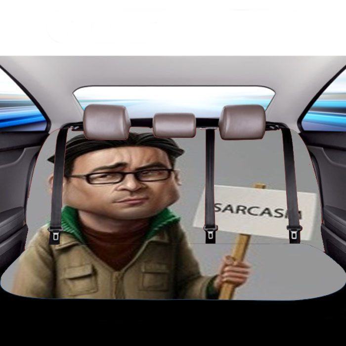 The Big Bang Theory Sarcasm Car Back Rear Seat Covers