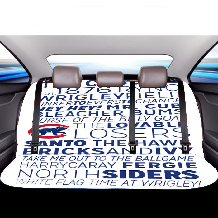 The Chicago Cubs 1876 Car Back Rear Seat Covers