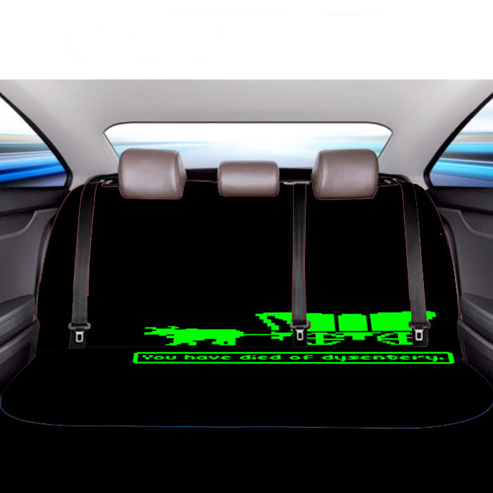 The Oregon Trail Dysentery Black Car Back Rear Seat Covers