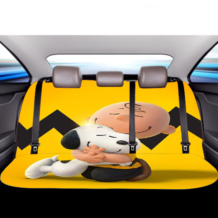 The Peanuts And Snoopy Movie Family Car Back Rear Seat Covers