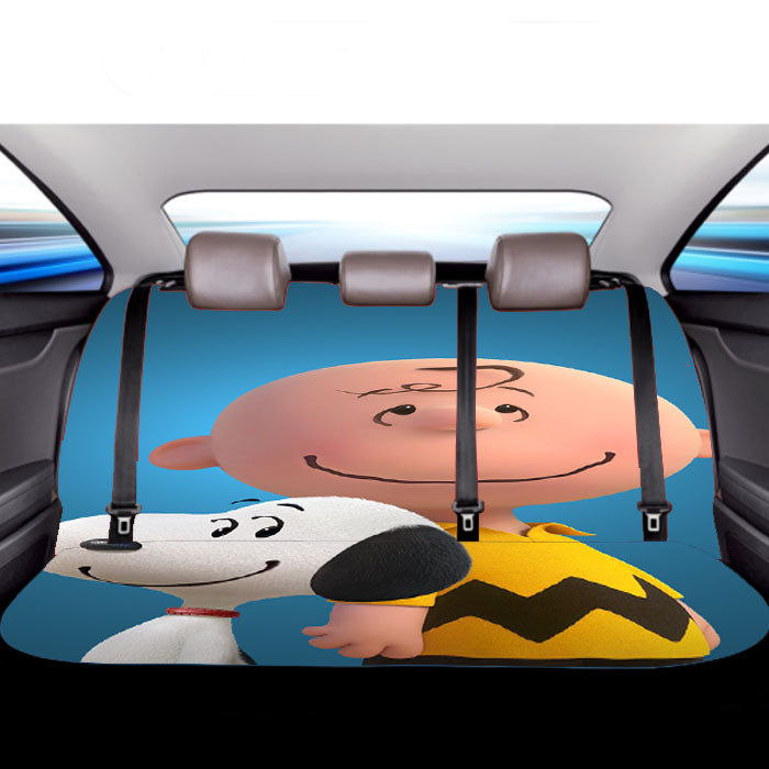 The Peanuts Movie Poster Car Back Rear Seat Covers