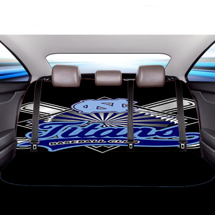 Titans Baseball Logo Black Car Back Rear Seat Covers