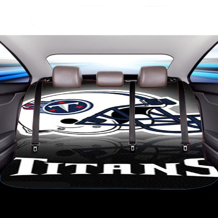 Tn Titans Helmet Stripes Car Back Rear Seat Covers