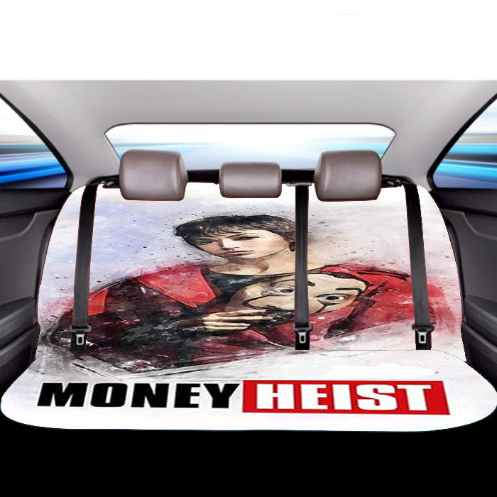 Tokyo Art Money Heist Car Back Rear Seat Covers