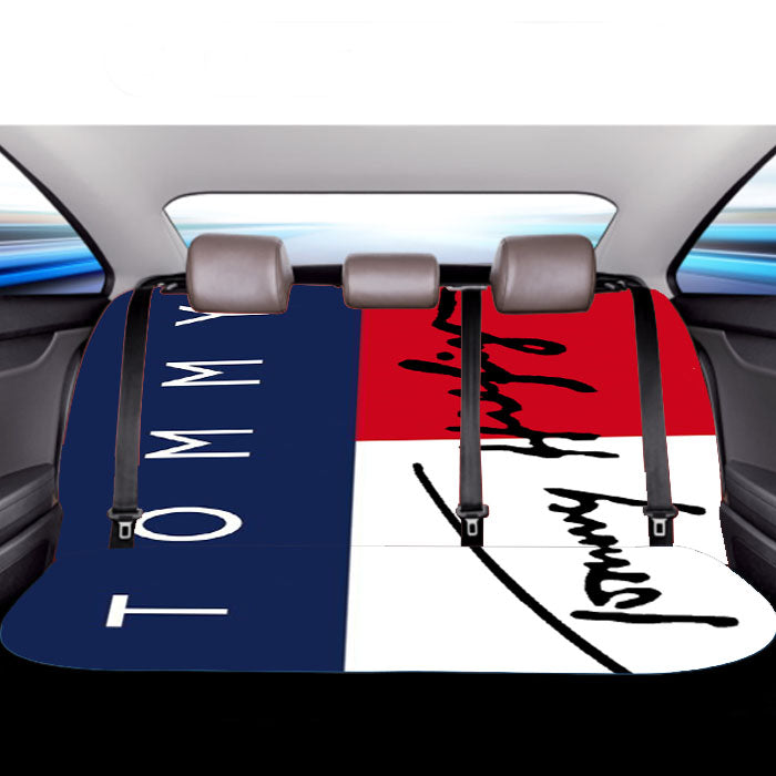 Tommy Hilfiger Signature Logo Car Back Rear Seat Covers