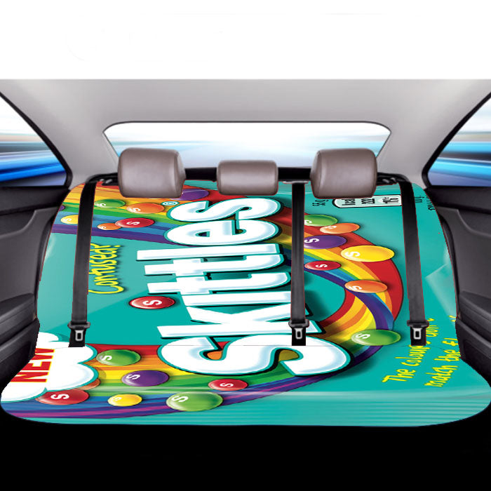 Tosca Confused Skittles Candy Car Back Rear Seat Covers