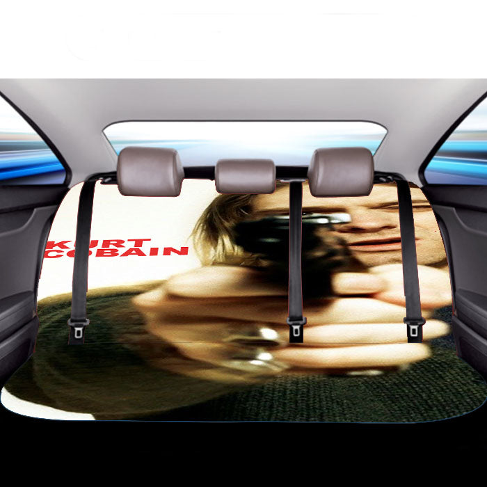 Tribute To Legend Grunge Kurt Cobain Car Back Rear Seat Covers