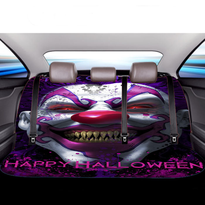 Trick Or Treat Happy Halloween Joker Car Back Rear Seat Covers