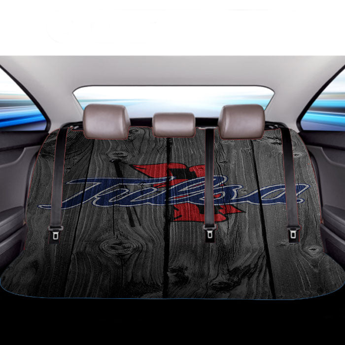 Tulsa Golden Hurricane Nfl Logo Dark Wood Wallpaper Car Back Rear Seat Covers