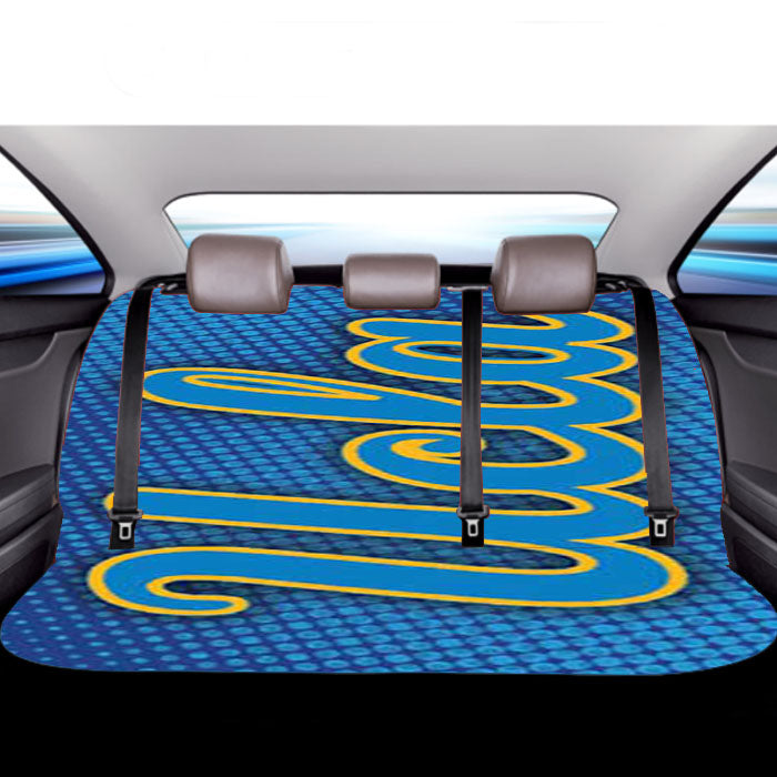 Ucla Bruins Halftone Blue Car Back Rear Seat Covers