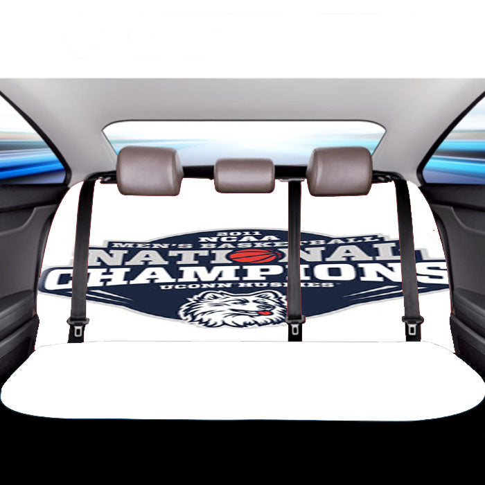 Uconn Huskies National Champions Car Back Rear Seat Covers
