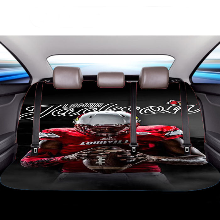 University Of Louisville Lamar Jackson Car Back Rear Seat Covers