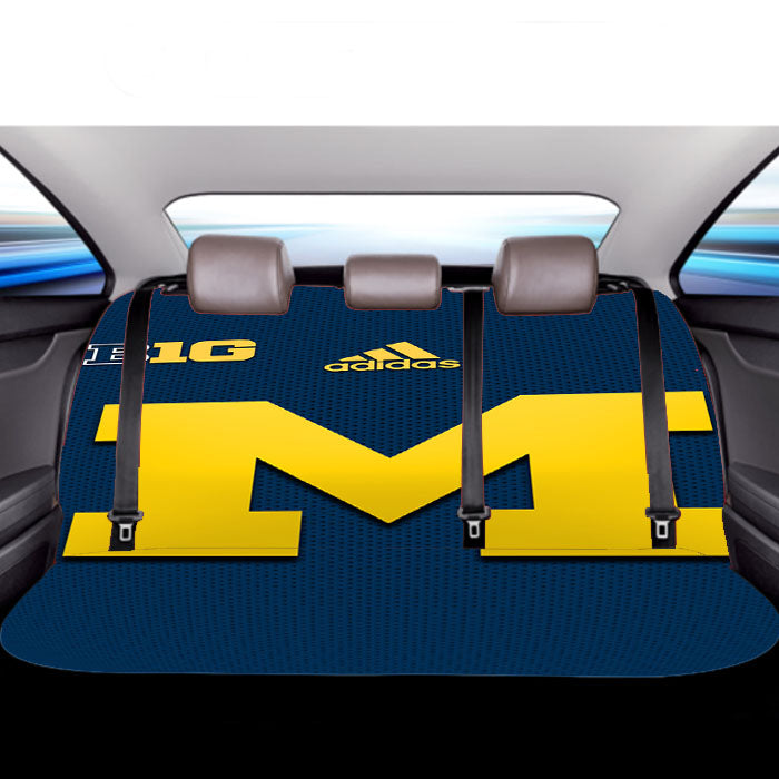 University Of Michigan Medical School Logo With Adidas Car Back Rear Seat Covers