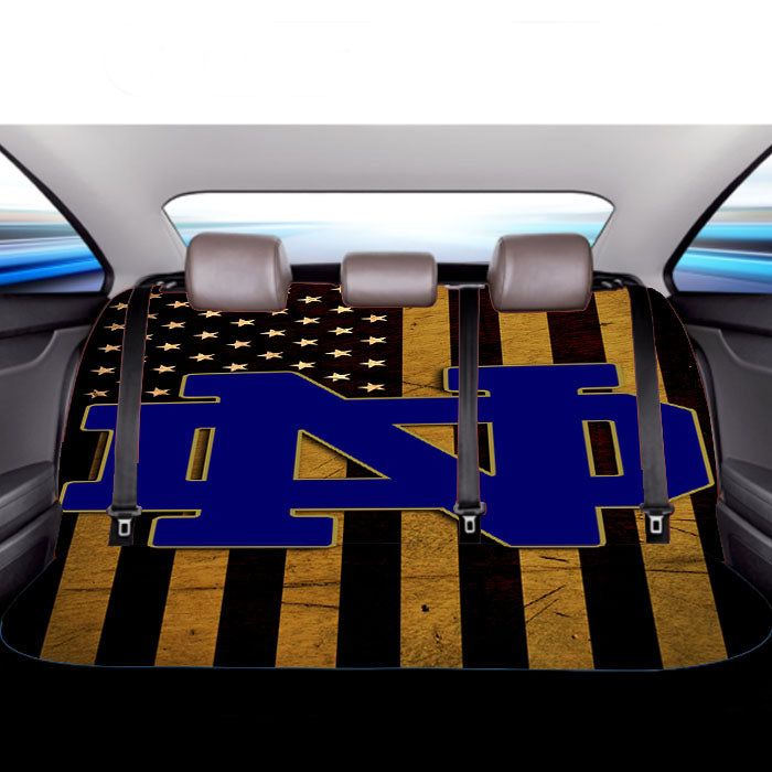 University Of Notre Car Back Rear Seat Covers