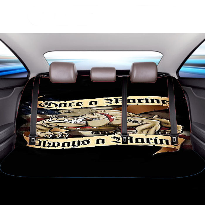 Us Marine Corps 2 Car Back Rear Seat Covers