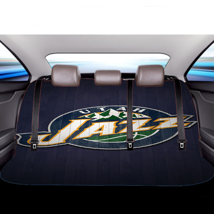 Utah Jazz Purple Emblem Car Back Rear Seat Covers