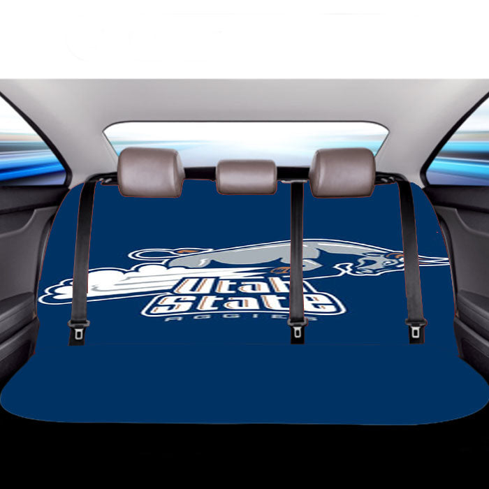 Utah State Aggies Icon Car Back Rear Seat Covers