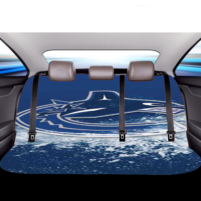Vancouver Canucks Wave Car Back Rear Seat Covers