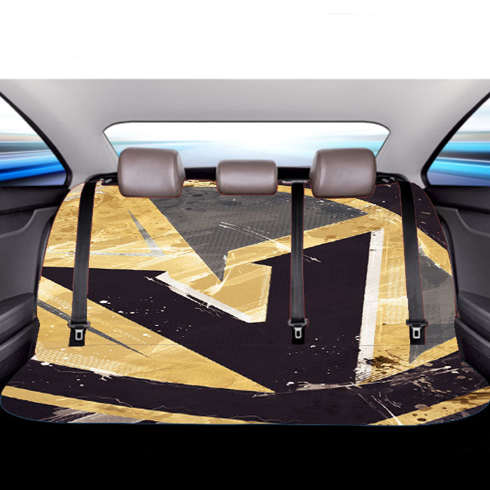 Vegas Golden Knights Art Logo Car Back Rear Seat Covers