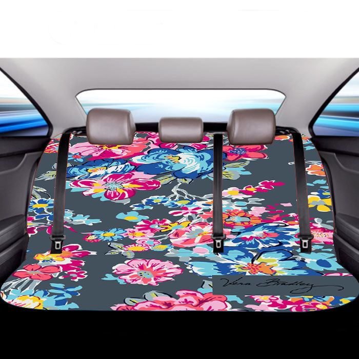 Vera Bradley Pattern Anchor Pretty Posies Pink Car Back Rear Seat Covers