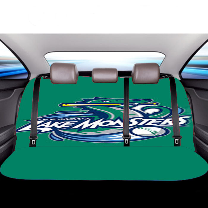 Vermont Lake Monsters Baseball Green Car Back Rear Seat Covers