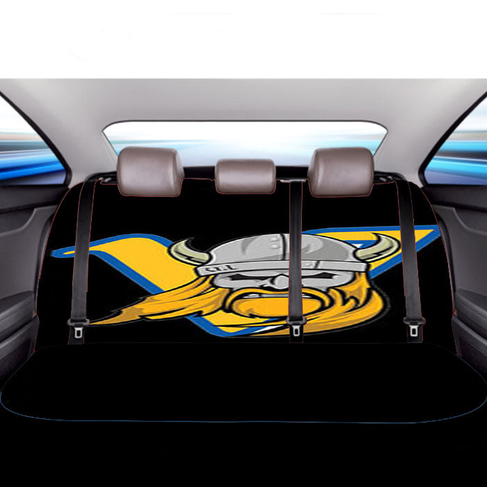 Vikings Logo Black Car Back Rear Seat Covers