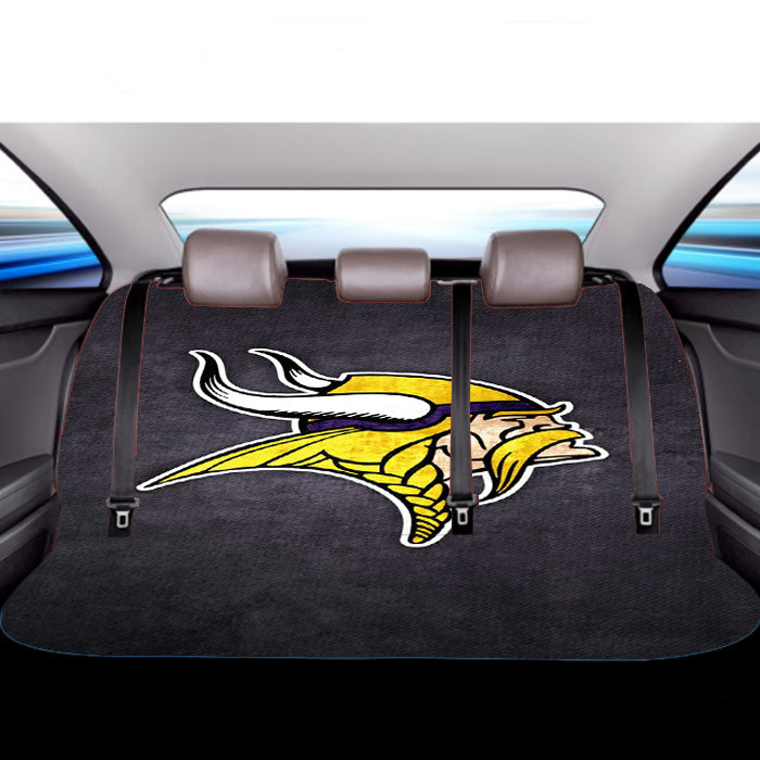 Vikings Logo Football Car Back Rear Seat Covers