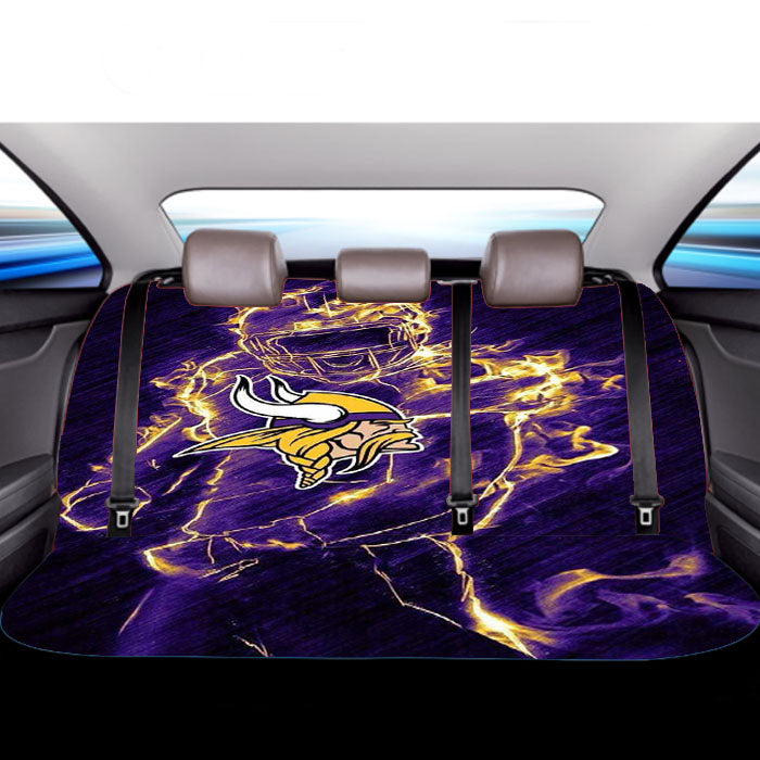 Vikings On Fire Car Back Rear Seat Covers