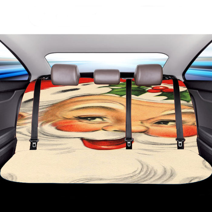 Vintage Santa Claus 1 Car Back Rear Seat Covers