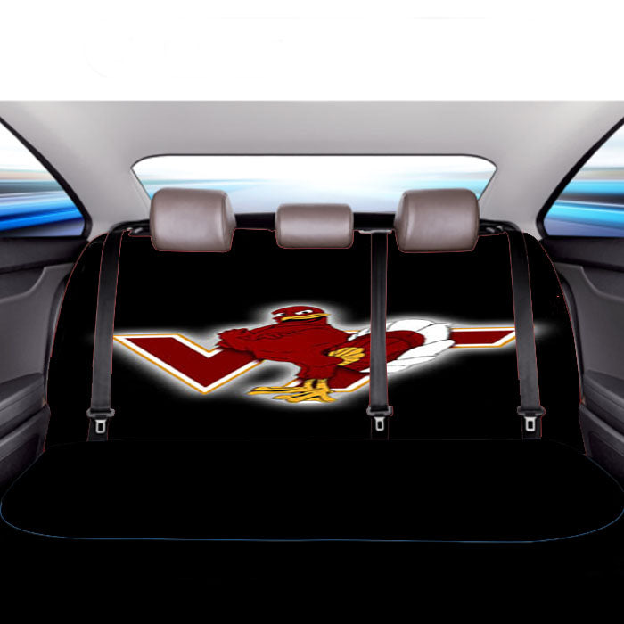 Virginia Tech Black Car Back Rear Seat Covers
