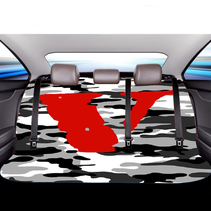 Vlone Camo Ash Car Back Rear Seat Covers