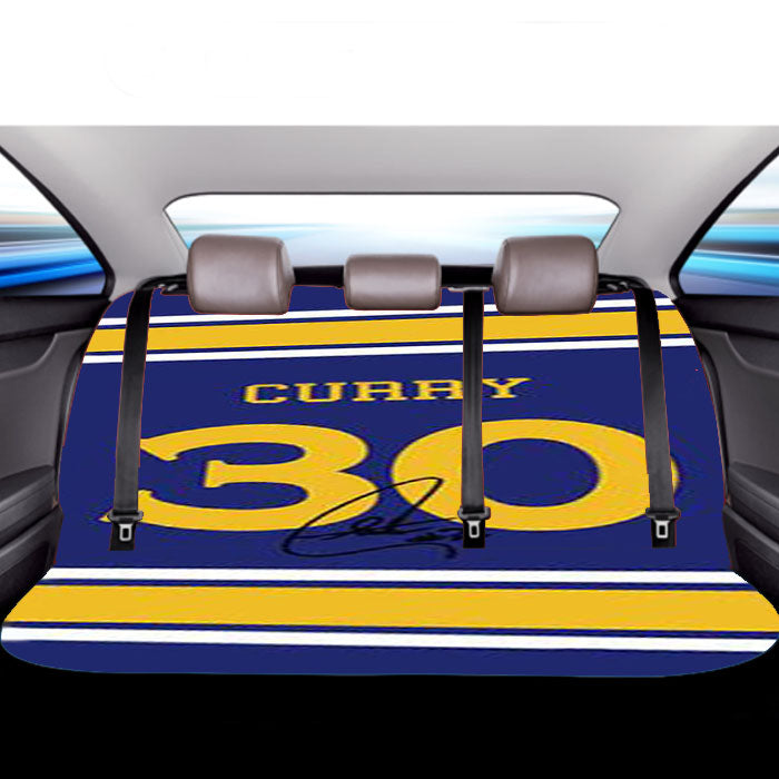 Warriors Stephen Curry Jersey Car Back Rear Seat Covers