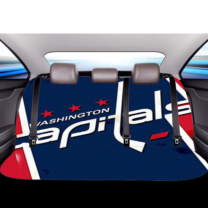 Washington Capitals Grunge Car Back Rear Seat Covers