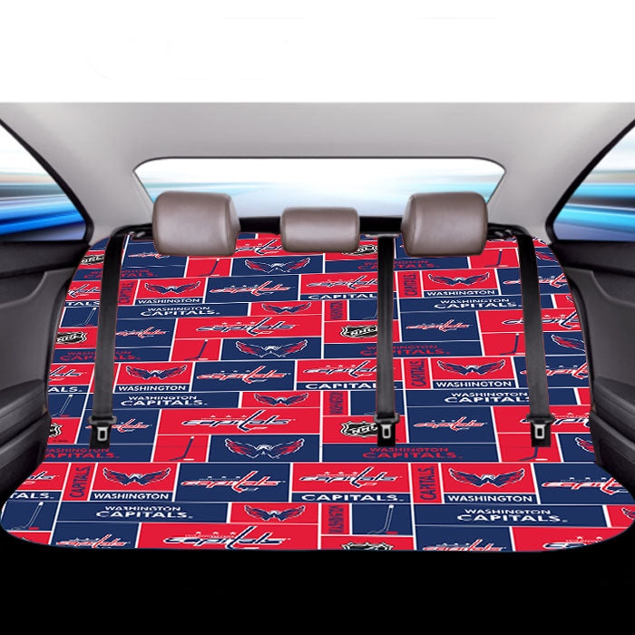 Washington Capitals Pattern Car Back Rear Seat Covers