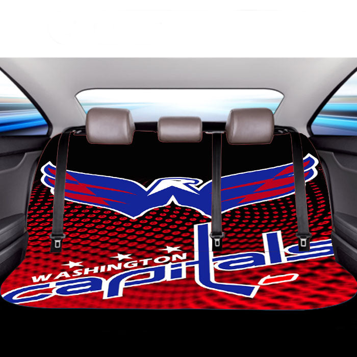 Washington Capitals Wallpaper Car Back Rear Seat Covers