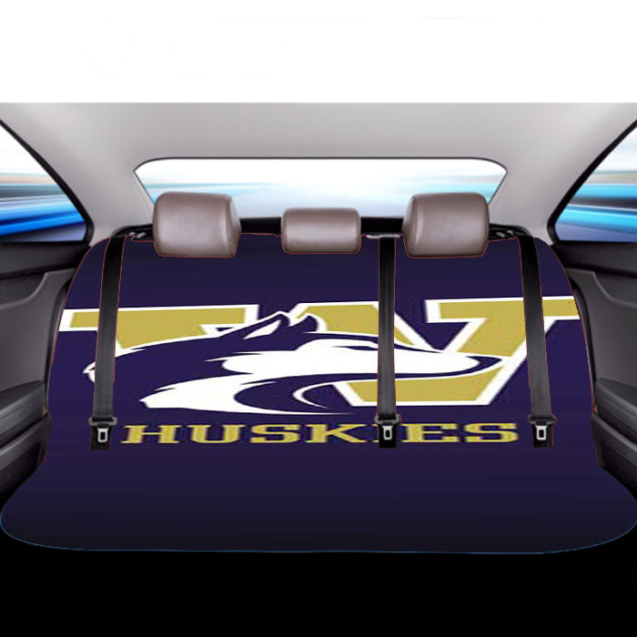 Washington Huskies Logo Car Back Rear Seat Covers