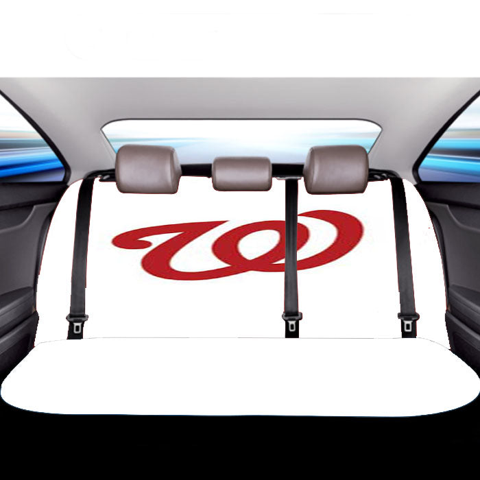 Washington Nationals Logo Red Car Back Rear Seat Covers