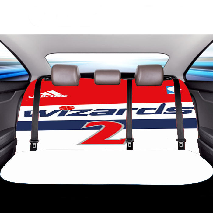 Washington Wizards New Jersey Car Back Rear Seat Covers