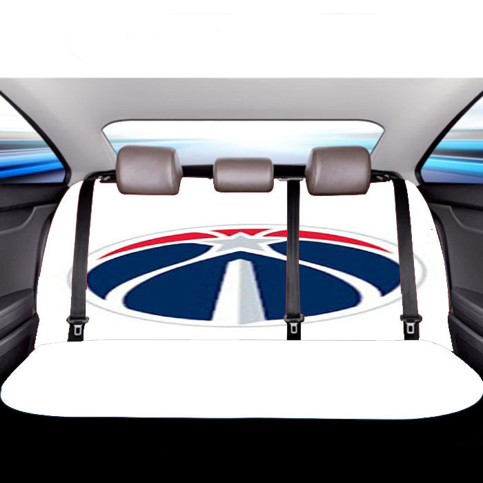 Washington Wizards Symbol White Car Back Rear Seat Covers