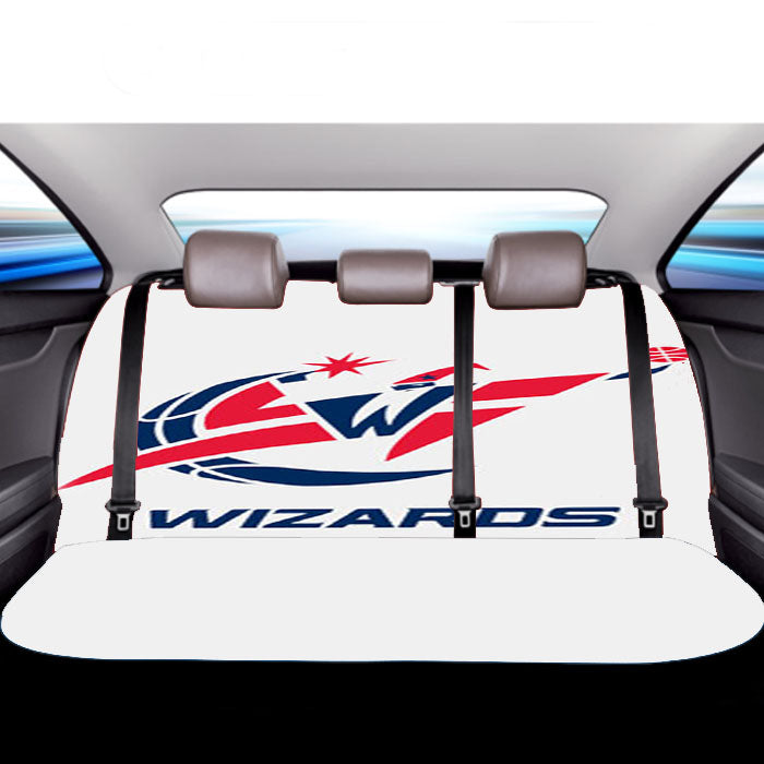 Washington Wizards White Car Back Rear Seat Covers
