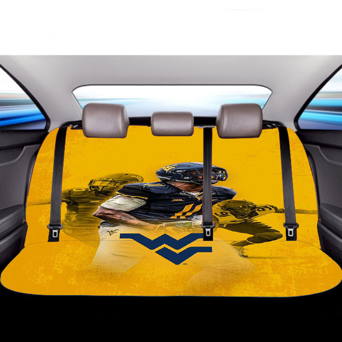 West Virginia Football Team Car Back Rear Seat Covers