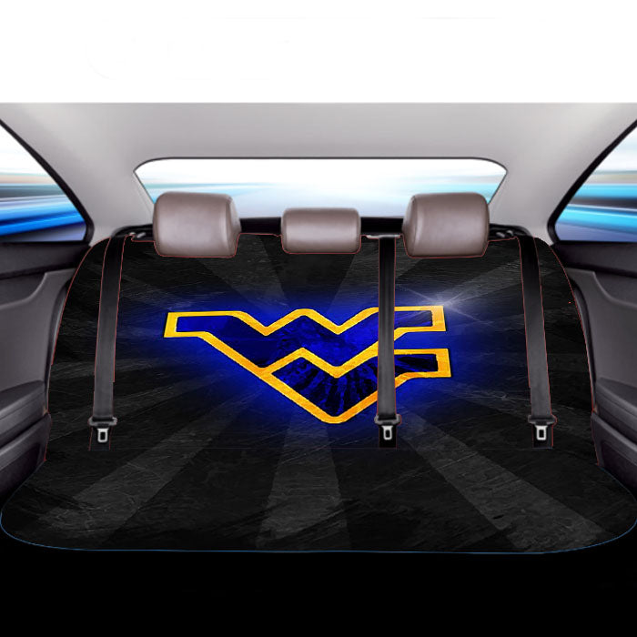West Virginia Mountaineers Football Logo Car Back Rear Seat Covers