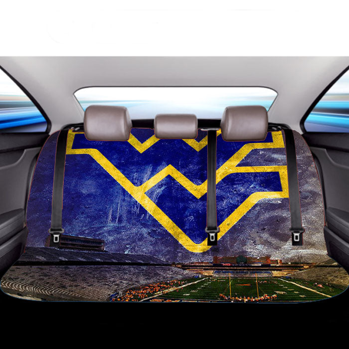 West Virginia Mountaineers Logo Car Back Rear Seat Covers