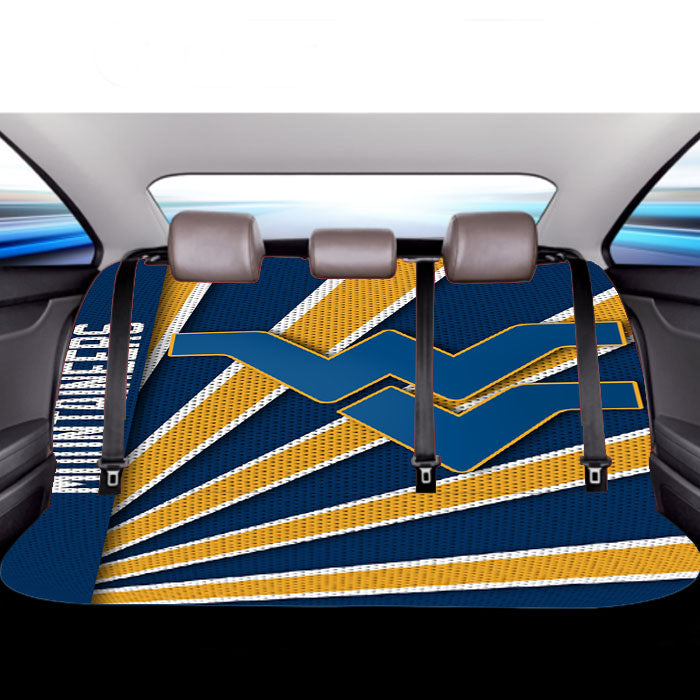 West Virginia Mountaineers Stripe Car Back Rear Seat Covers