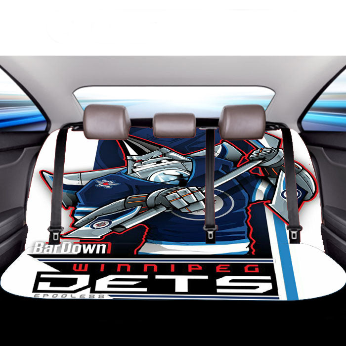 Winipeg Jets Hockey Car Back Rear Seat Covers