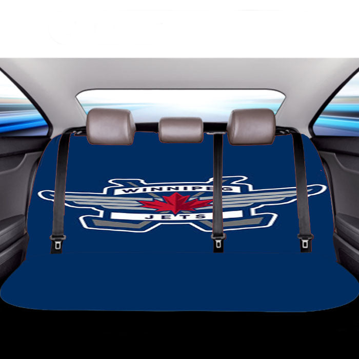 Winnipeg Jets Logo Car Back Rear Seat Covers