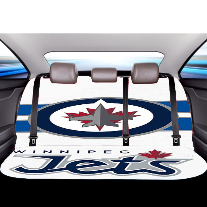 Winnipeg Jets Logo 2 Car Back Rear Seat Covers