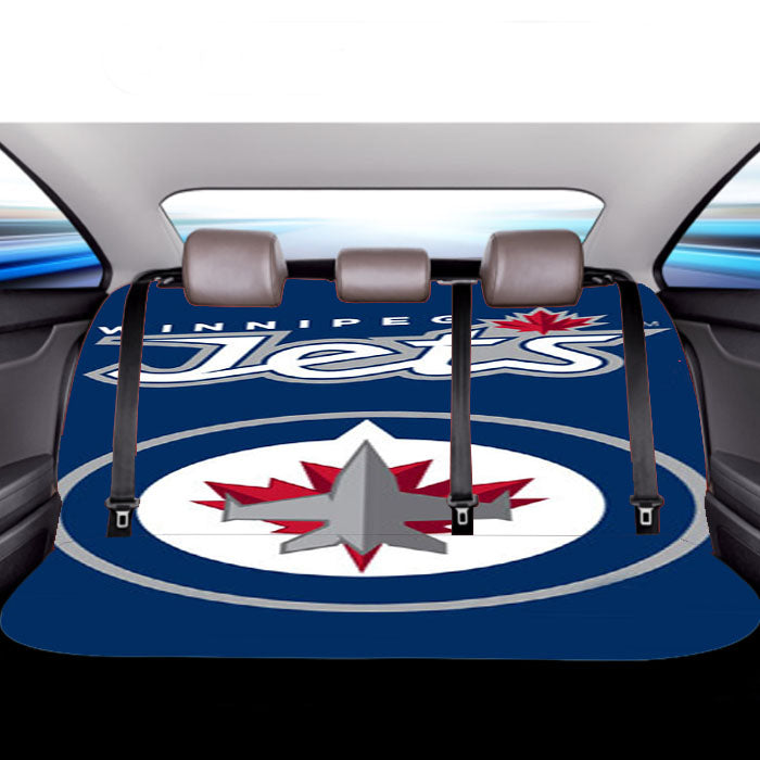 Winnipeg Jets Poster Car Back Rear Seat Covers