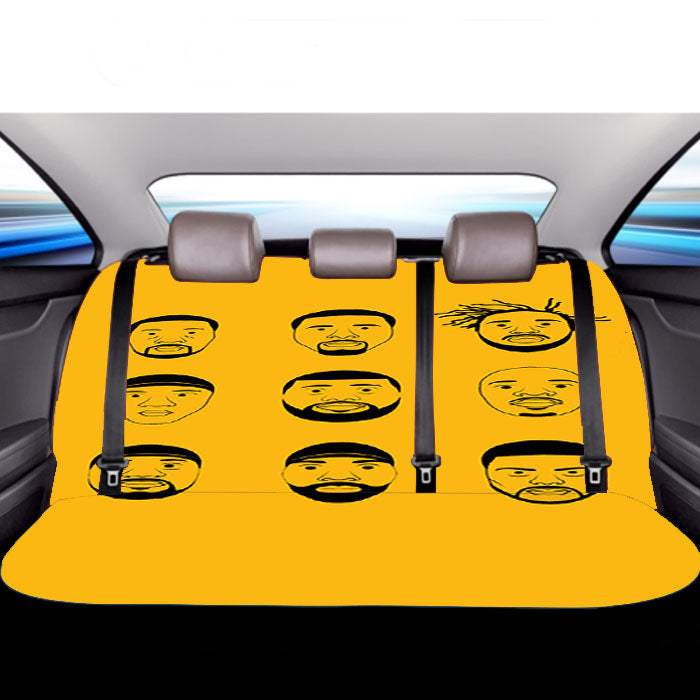 Wu Tang Clan Personel Face Art Car Back Rear Seat Covers
