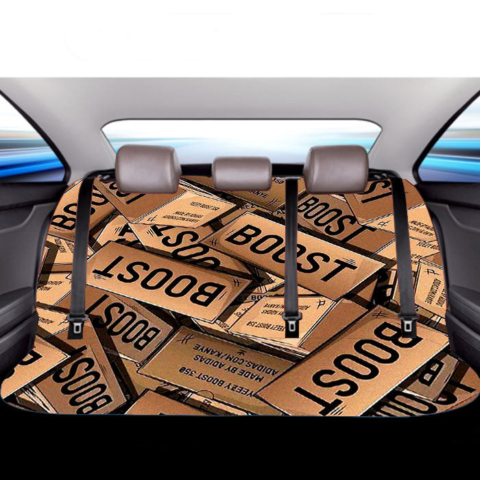 Yeezy Boost 700 Box Pattern Car Back Rear Seat Covers